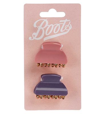 Boots bulldog jaw clip rink and purple 2s