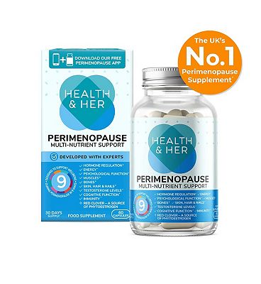 Health & Her Perimenopause Multi-nutrient Support Supplement 60 Capsules