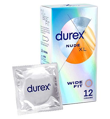 Durex Nude Wide Fit Condoms - 12 Pack