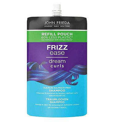 John Frieda Frizz Ease Dream Curls Shampoo 500ml Refill Pouch For Curly and Wavy Hair