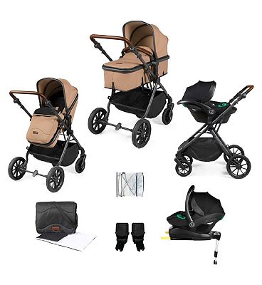 Ickle Bubba Cosmo all-in-one i-Size Travel System Gun Metal/Desert/Tan/ Pack Size 1