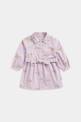 MG BELTED SHIRT/PURPL 5 - 6 years