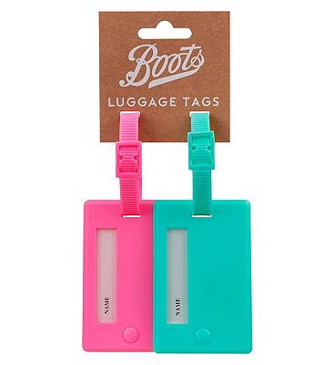 Boots Luggage Tags- Neon