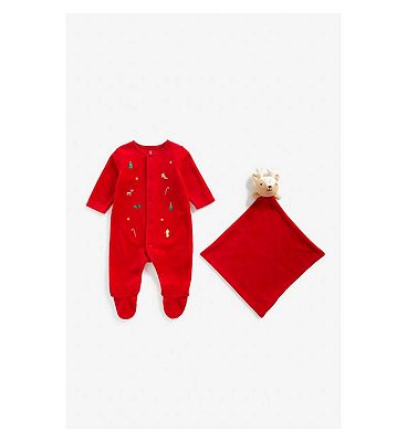 Mothercare Festive All-in-One and Comforter Set 1 - 3 Months