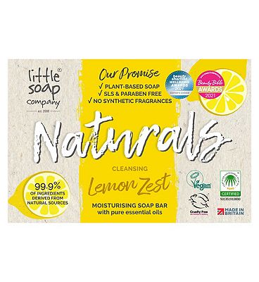 Little Soap Co Naturals Lemon Zest Bar 100g