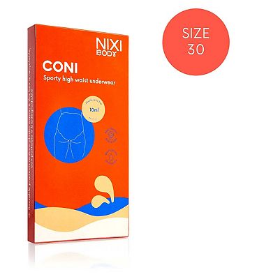 NIXI Body Coni Black 30 VPL-Free High Waist Leakproof Knickers