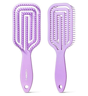 No Knot Co Paddle Brush Lilac