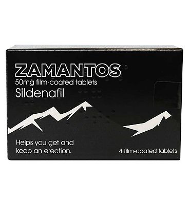 Zamantos 50mg Film-coated tablets - Sildenafil - 4 Tablets
