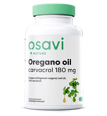 Osavi Oregano Oil Carvacrol, 180mg - 120 enteric caps