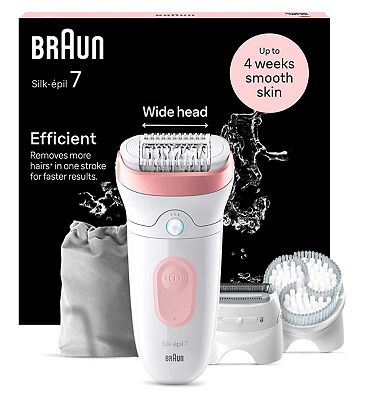 Braun Silk-pil 7, Epilator For Easy Hair Removal, Lasting Smooth Skin, 7-060
