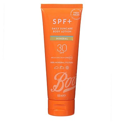 Boots SPF+ Mineral Suncare Body Lotion SPF30 100ml