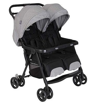 Graco Duorider Twin Pushchair Steeple Gray
