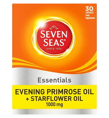 Seven Seas Evening Primrose Oil & Starflower Oil Capsules - 30 x 1000 mg