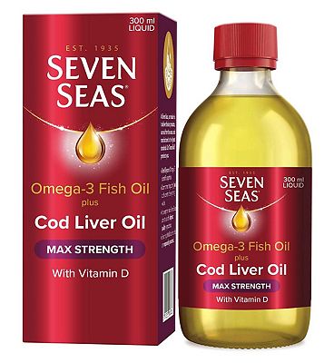 Seven Seas Extra High Strength Omega-3 Pure Cod Liver Oil - 300 ml