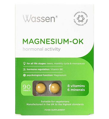 Wassen We Support Monthly Cycle. MAGNESIUM OK . 90 tablets