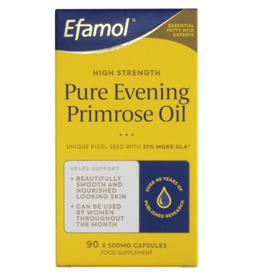 Efamol High Strength Pure Evening Primrose Oil 90 x 500mg Capsules
