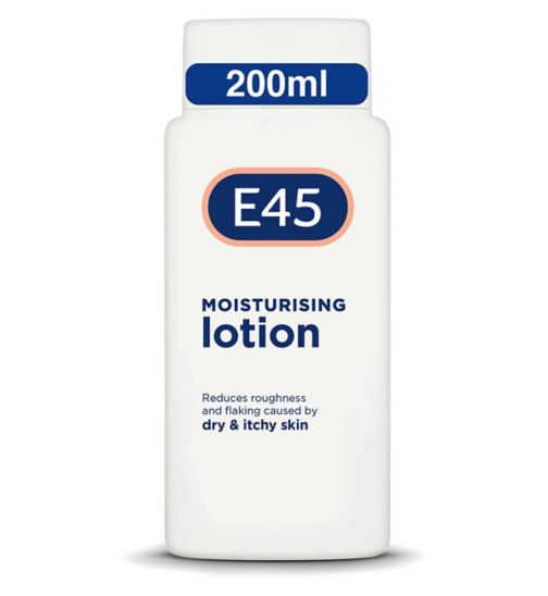 E45 Dermatological Moisturising Lotion for Long- Lasting hydration for Dry Skin - 200ml
