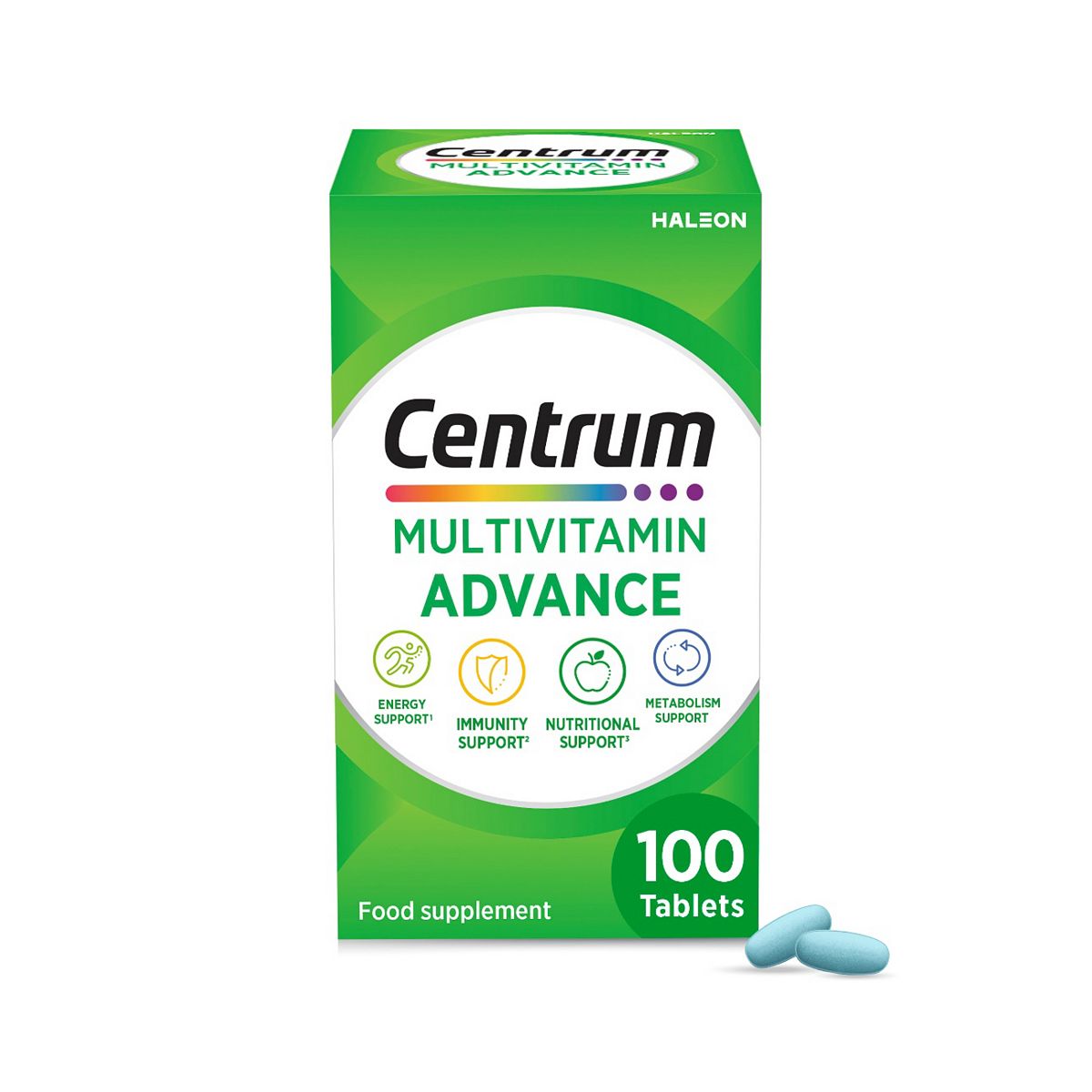 Centrum Advance Multivitamins & Vitamin Tablets, Glp-1 Friendly, 100S, 100 Tabs