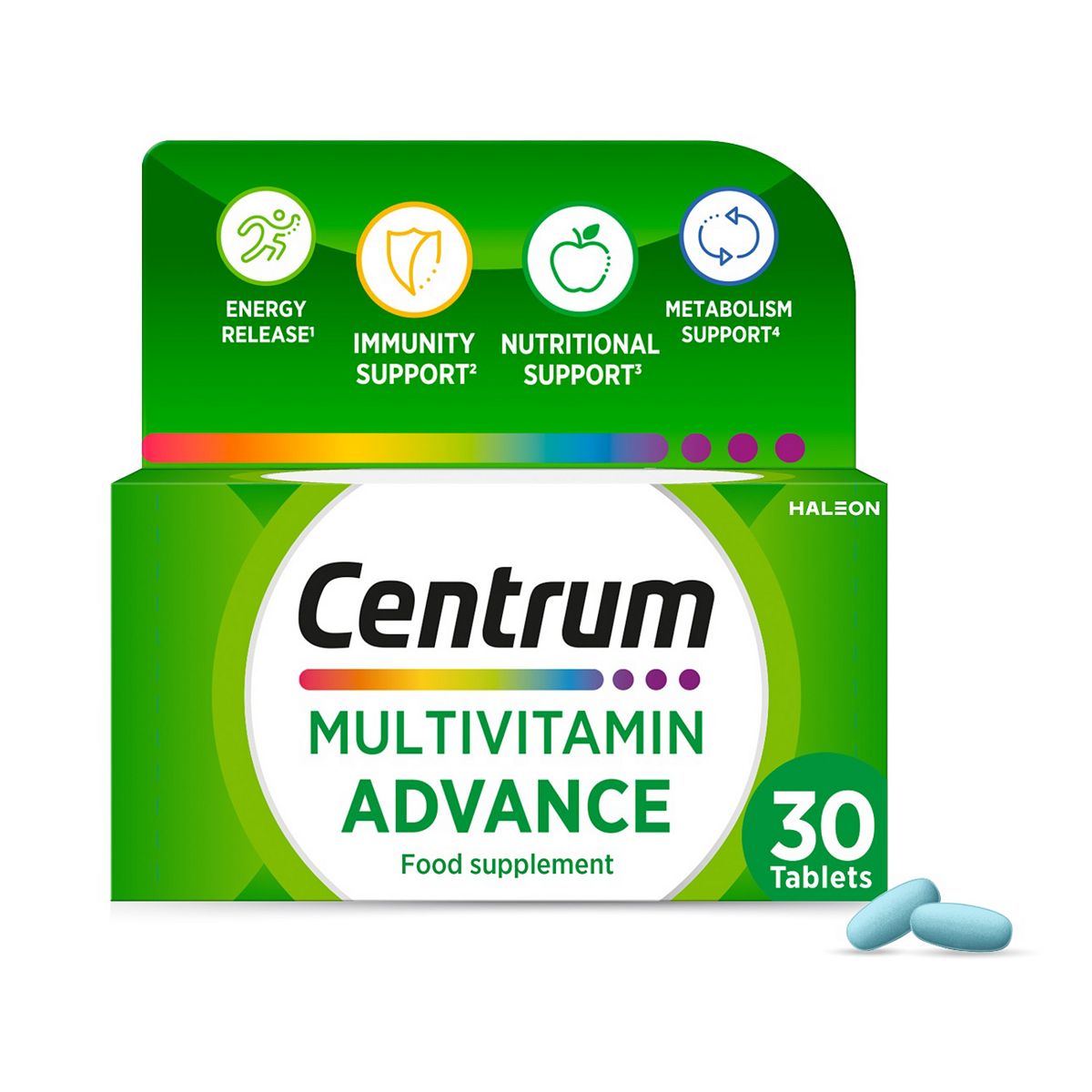 Centrum Advance Multivitamins & Vitamin Tablets, Glp-1 Friendly, 30S, 30 Tabs