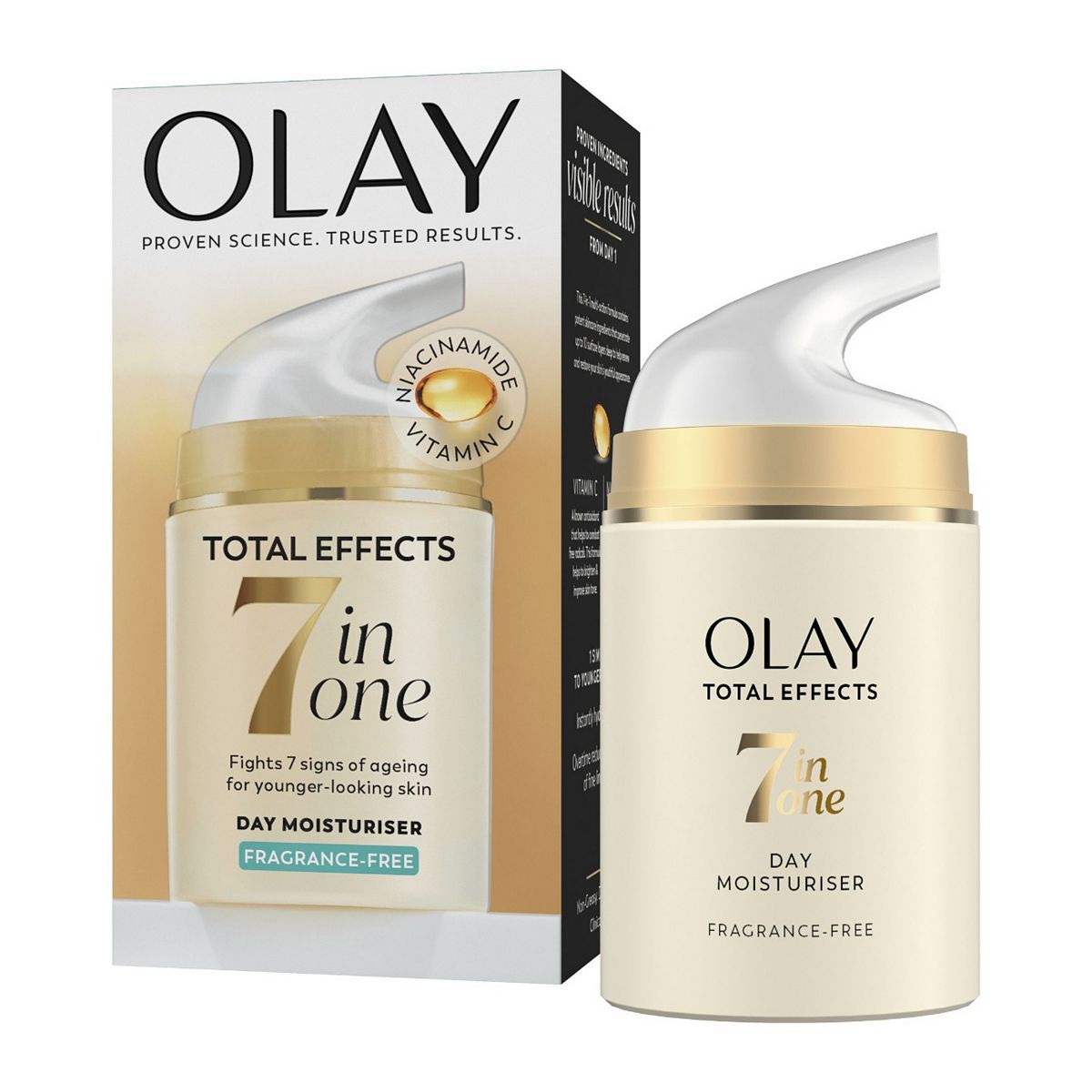 Olay Total Effects Anti-Ageing 7In1 Fragrance Free Moisturiser 50ml