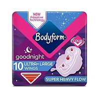 Bodyform 10 Goodnight Ultra Towels