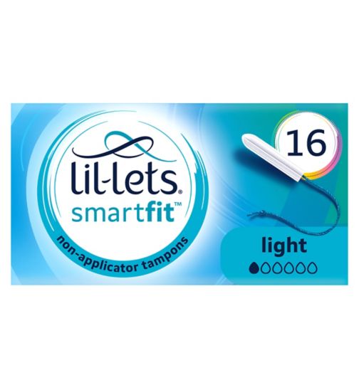 Lil-Lets Non-Applicator Tampons (SmartFit™) – Lite – 16 pack