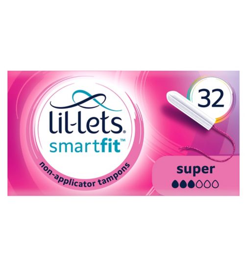 Lil-Lets Non-Applicator Tampons (SmartFit) – Super – 32 pack