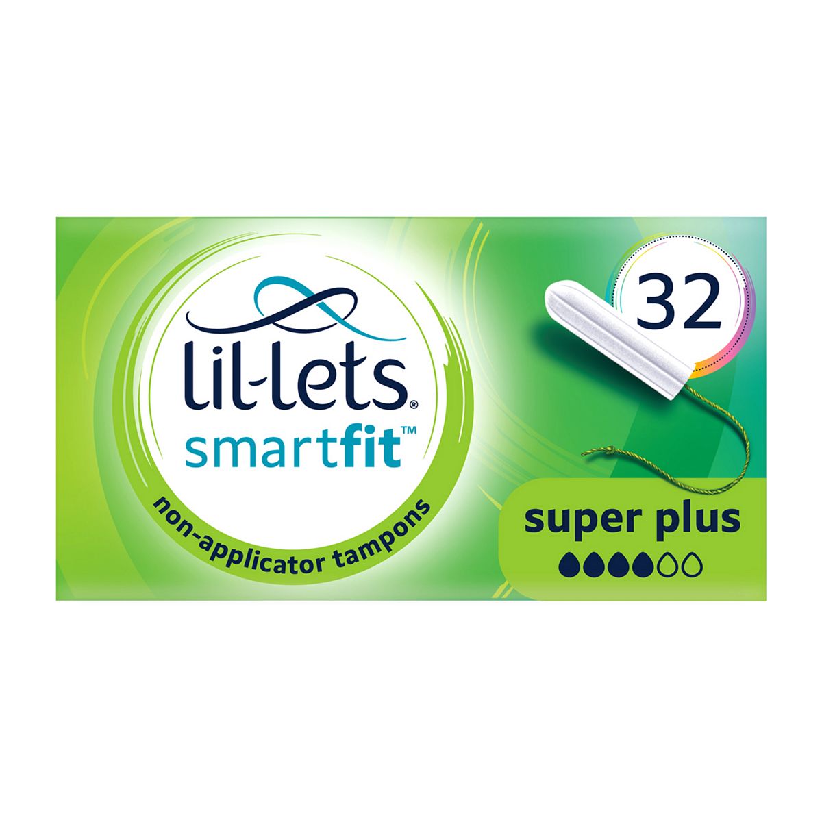 Lil-Lets Non-Applicator Tampons (Smartfit™) – Super Plus 32 Pack