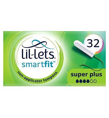 Lil-Lets Non-Applicator Tampons Super Plus 32 Pack