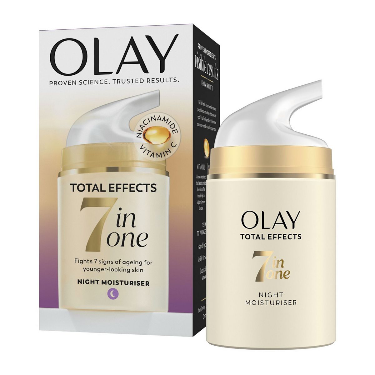 Olay Total Effects Anti-Ageing 7In1 Night Firming Moisturiser 50ml