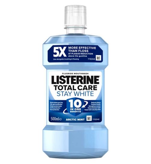 Listerine Total Care Stay White Mouthwash 500ml