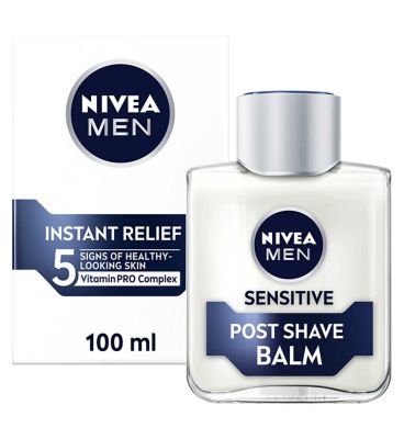 NIVEA MEN Sensitive Post Shave Balm with 0% Alcohol, 100ml
