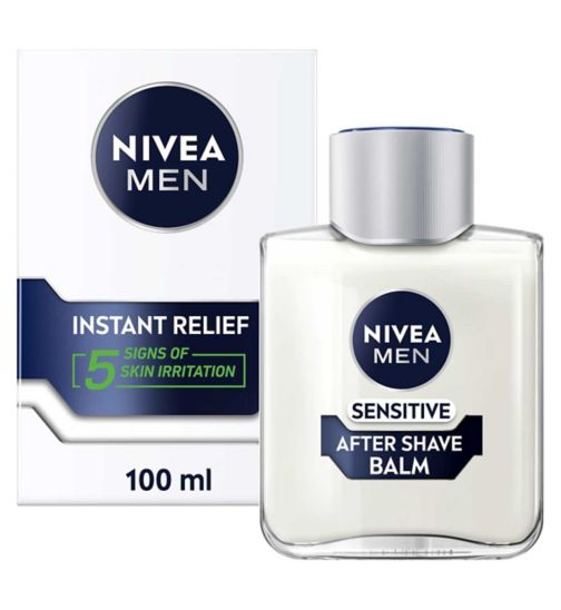 NIVEA MEN Sensitive Post Shave Balm with 0% Alcohol, 100ml