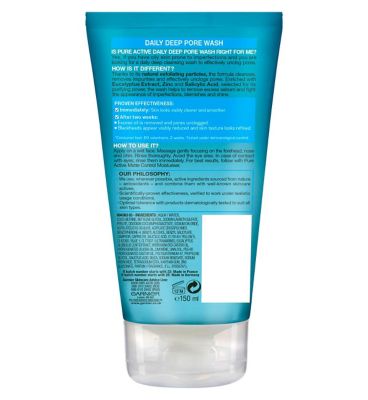 Garnier Pure Active Anti-Blackhead Deep Pore Face Wash Oily Skin 150ml (3)