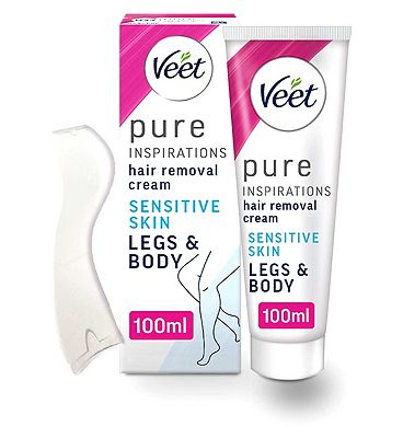 Veet Hair Removal Cream with Aloe Vera & Vitamin E for Sensitive Skin 100ml