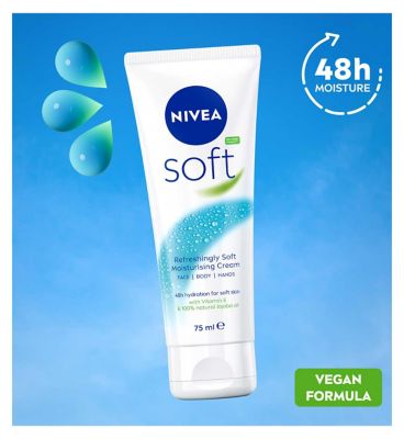 NIVEA Soft Moisturising Cream for Face, Hand and Body, 75ml (3)