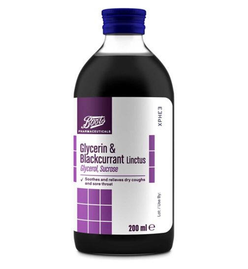 Boots Glycerin and Blackcurrant Linctus - 200ml