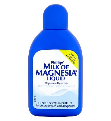 Phillips’ Milk of Magnesia Liquid. Traditional Mint Flavour - 200ml