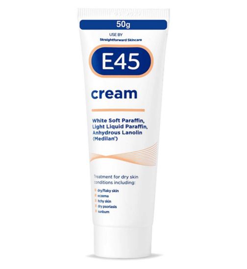 E45 Dermatological Moisturising Cream for Dry Skin & Eczema - 50g
