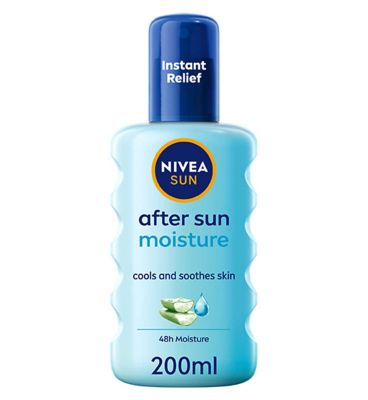 NIVEA SUN After Sun Moisturising Soothing Spray Lotion, 200ml