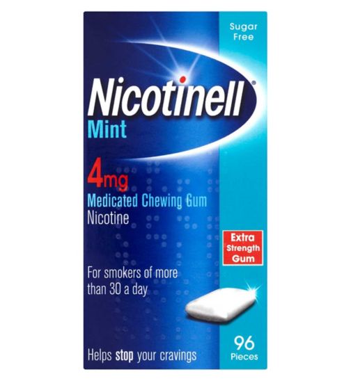 Nicotinell Mint 4mg Medicated Chewing Gum - 96 Pieces