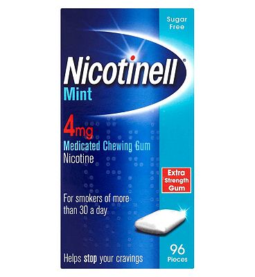 Nicotinell Mint 4mg Medicated Chewing Gum Nicotine (96 Pieces)