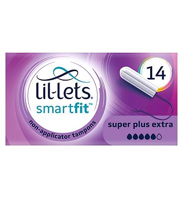 Lil-Lets Non-Applicator Tampons Super Plus Extra 14 Pack