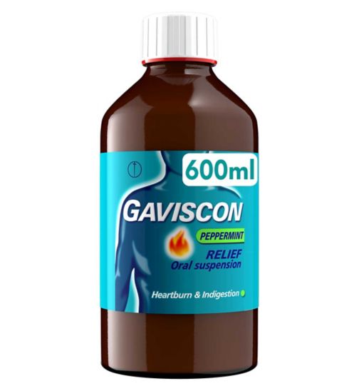 Gaviscon Liquid Heartburn & Indigestion Relief Peppermint Flavour 600ml