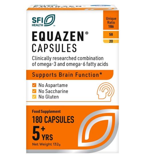 Equazen Capsules - Omega 3 & Omega 6 Supplement - 180 Capsules