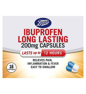 Boots Ibuprofen Long Lasting 200mg - 16 Capsules