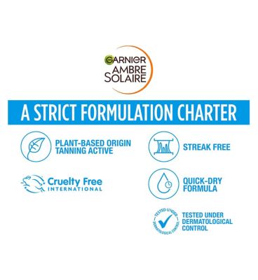 Garnier Ambre Solaire Natural Bronzer Quick Drying Dark Self Tan Body Mist 150ml (2)