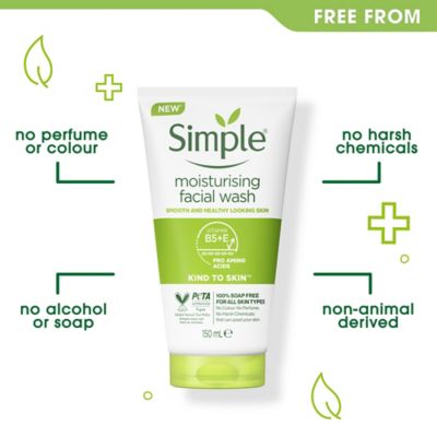 Simple Kind to Skin Moisturising Facial Wash 150ml (9)