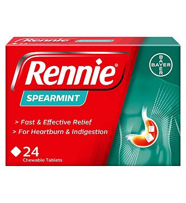 Rennie Spearmint Flavour - 24 Tablets