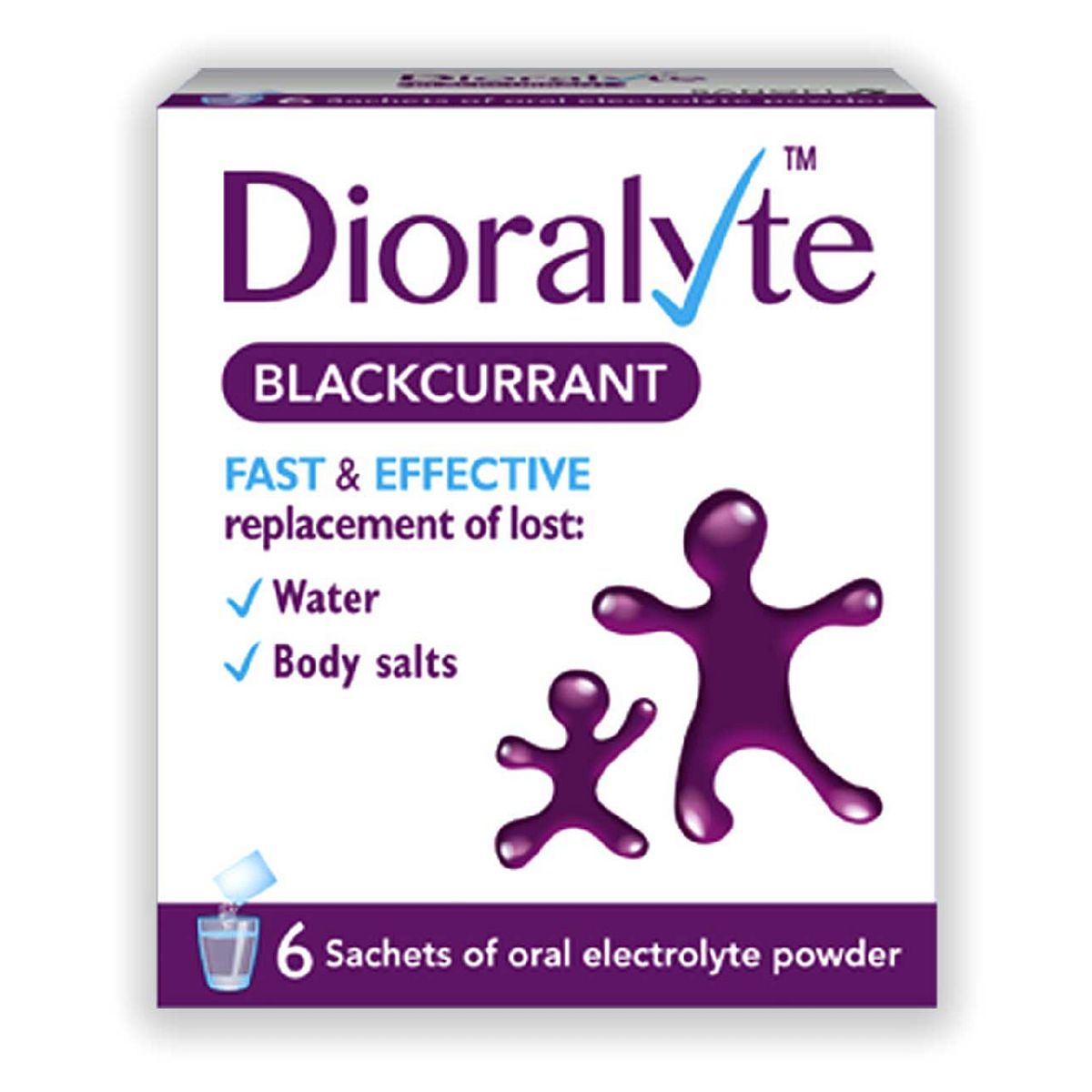 Dioralyte Blackcurrant Oral Rehydration - 6 Sachets